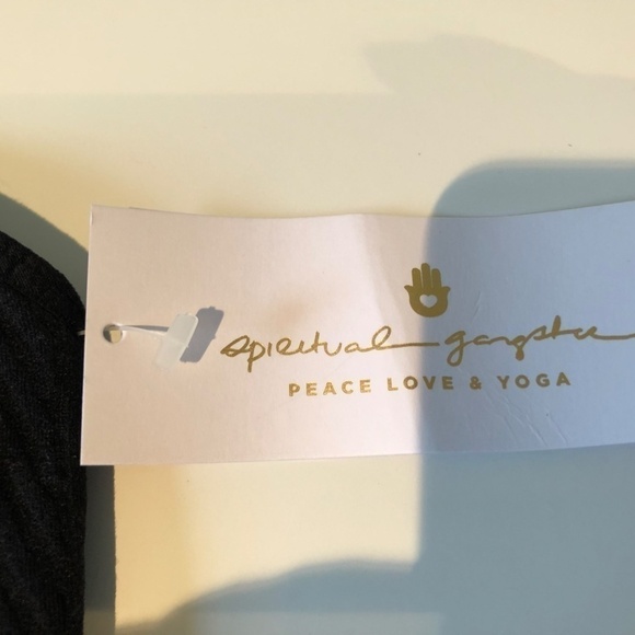 Spiritual Gangster Top Bralette Row Black Textured (XS/S) - NWT - Picture 8 of 8